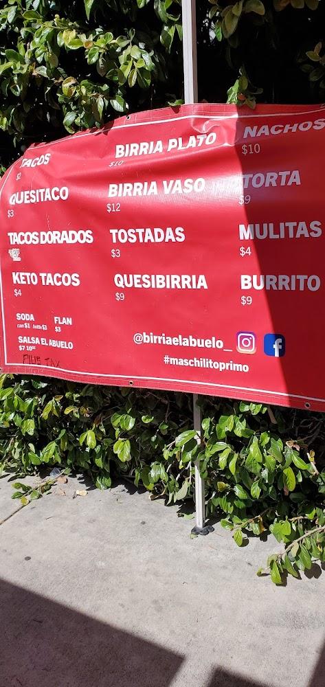 Birria El Abuelo Menu image 3
